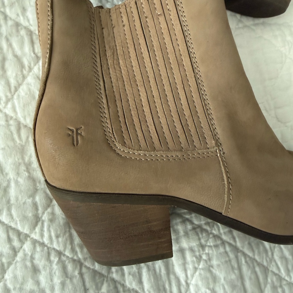 Frye Gray Ankle Booties - Picture 4 of 7